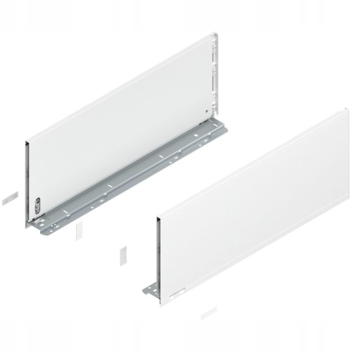 LEGRABOX - Boki Szuflad wys. F (241,0 mm), L=600 mm, lewy/prawy, Biały Pure (770F6002S)