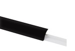 LISTWA PRZYBLATOWA-U999 ST78 4100x25x25MM Czarny