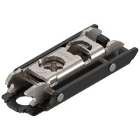  CLIP prowadnik, prosty (20/32 mm), 0 mm, Stal, Wkręty, RW: mimośród ONYX (175H3100 ONYX)