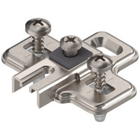 MODUL prowadnik, krzyżakowy, 0 mm, Stal, EXPANDO (zamont. specj. wkręty z kołkiem rozporowym), RW: otwór podłużny (194K6100E LODÓWKA)