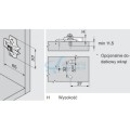 MODUL prowadnik, krzyżakowy, 0 mm, Stal, EXPANDO (zamont. specj. wkręty z kołkiem rozporowym), RW: otwór podłużny (194K6100E LODÓWKA)