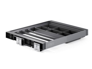  Wieszak na spodnie + organizer z prowadnicą Tandem SYMPHONY WB-664 P35 Antracyt L-600