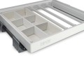 Wieszak na spodnie + organizer z prowadnicą Tandem SYMPHONY WB-664 P1 Biały L-600