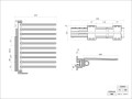 Wieszak boczny na spodnie z prowadnicą Tandem SYMPHONY WB-667 P35 Antracyt L-600