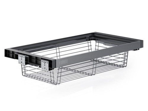 Kosz druciany z prowadnicą Tandem SYMPHONY WB-660 P35 Antracyt L-900