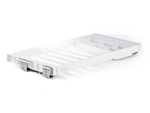  Wieszak na spodnie + organizer z prowadnicą Tandem SYMPHONY WB-664 P1 Biały L-900