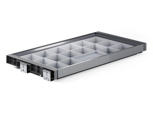 Organizer na biżuterię z prowadnicą Tandem SYMPHONY WB-665 P35 Antracyt L-900