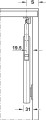 FREE FLAP H 1.5 Model D zestaw 1-częściowy do zastosowania jednostronnego Prawy Biały (372.39.830)