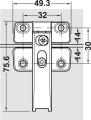 FREE FOLD Zawias Środkowy (372.64.797)