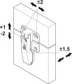 FREE FOLD Zawias Środkowy (372.64.797)