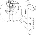 FREE FLAP Łącznik do Klap z ramą aluminową 20 mm (372.91.599)