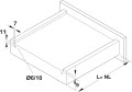 Prowadnica Favorit A30 ham. clip 3D, 350 mm (433.03.752)