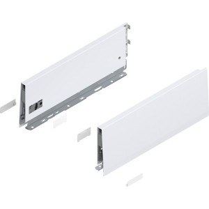 MERIVOBOX - Boki Szuflad wys. K (129 mm), L-350 mm, Biały kpl. (470K3502S SW-M)