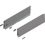 MERIVOBOX - Boki Szuflad wys. K (129 mm), L-500 mm, Szary indium kpl. (470K5002S IG-M)