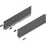 MERIVOBOX - Boki Szuflad wys. K (129 mm), L-500 mm, Antracyt kpl. (470K5002S OG-M)
