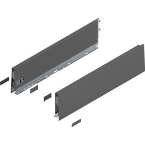 MERIVOBOX - Boki Szuflad wys. K (129 mm), L-500 mm, Antracyt kpl. (470K5002S OG-M)