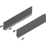 MERIVOBOX - Boki Szuflad wys. K (129 mm), L-550 mm, Antracyt kpl. (470K5502S OG-M)