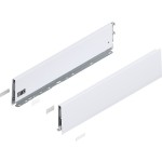 MERIVOBOX - Boki Szuflad wys. K (129 mm), L-550 mm, Biały kpl. (470K5502S SW-M)