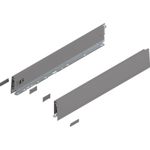 MERIVOBOX - Boki Szuflad wys. M (91 mm), L-550 mm, Szary indium kpl.(470M5502S IG-M)