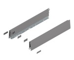 MERIVOBOX - Boki Szuflad wys. M (91 mm), L-600 mm, Szary indium kpl.(470M6002S IG-M)