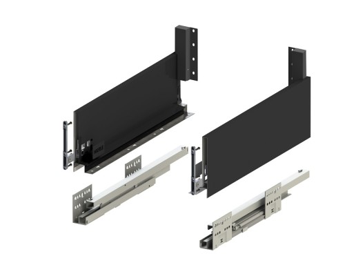 MATRIX S SLIM SZUFLADA L=550, H=135, 35KG, CZARNY (514.13.306)