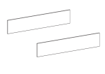 MATRIX S35 Panel Szklany Matowy 400 (342x87 mm) (552.51.273)