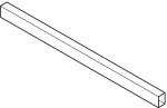 MATRIX S35 Reling Poprzeczny  Prostokątny L=1100, Biały (552.72.817)