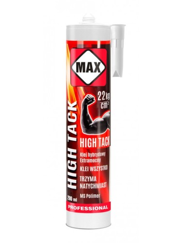 Klej montażowy MAX HIGH TACK 290 ML Biały
