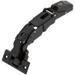 CLIP top Zawias z zerowym uskokiem 155°, Drzwi nakładane, puszka na wkręty bez sprężyny ONYX (70T7550.TL)