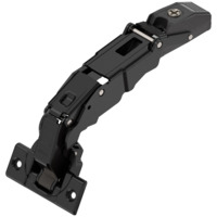 CLIP top Zawias z zerowym uskokiem 155°, Drzwi nakładane, puszka na wkręty bez sprężyny ONYX (70T7550.TL)