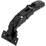 CLIP top Zawias z zerowym uskokiem 155°, Drzwi nakładane, puszka na wkręty z BLUMOTION ONYX (71B7550)