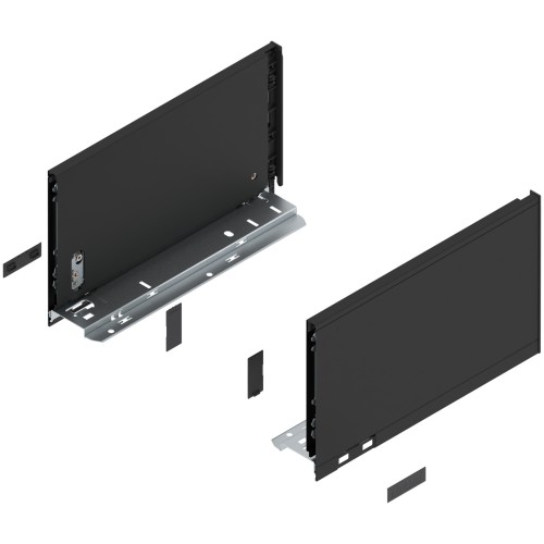 LEGRABOX - Boki Szuflad wys. C (177,0 mm), L=300 mm, lewy/prawy,  Czarny Mat Pure CS-M (770C3002S)