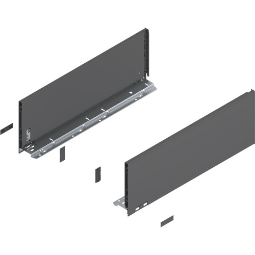 LEGRABOX - Boki Szuflad wys. C (177,0 mm), L=600 mm, lewy/prawy, Antracyt (770C6002S)
