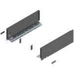 LEGRABOX - Boki Szuflad wys. K (128,5 mm), L=400 mm, lewy/prawy, Antracyt Pure (770K4002S)