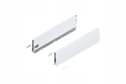 LEGRABOX - Boki Szuflad wys. K (128,5 mm), L=550 mm, lewy/prawy, Biały pure (770K5502S)