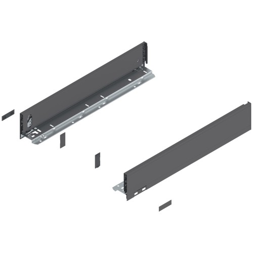 LEGRABOX - Boki Szuflad wys. M (90,5 mm), L=500 mm, lewy/prawy Antracyt (770M5002S)