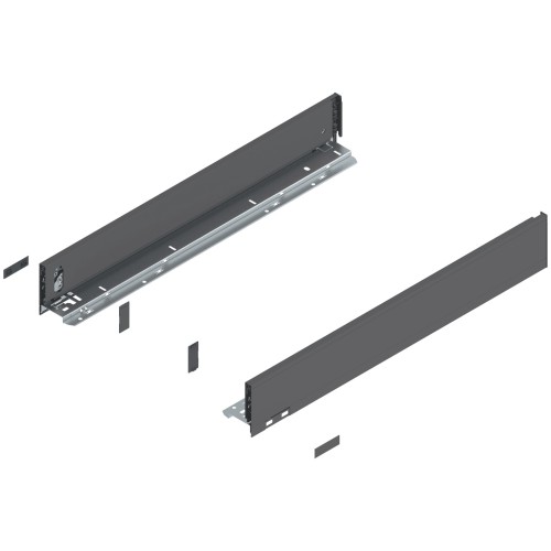 LEGRABOX - Boki Szuflad wys. M (90,5 mm), L=600 mm, lewy/prawy Antracyt (770M6002S)