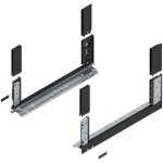 LEGRABOX - Boki Szuflad wys. C (177,0 mm), L=500 mm, lewy/prawy, Czarny mat Free CS-M (780C5002S)