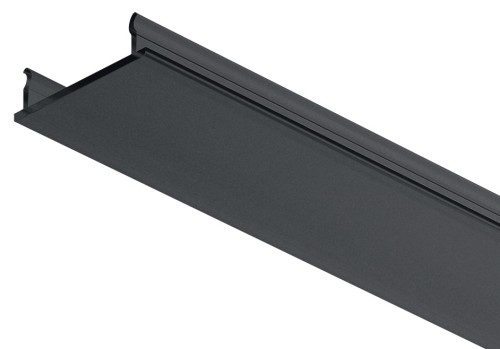Klosz do profilu led 3101, 3102, 4105, 4106, 5101, czarny satynowany, 2.5m (833.01.852)