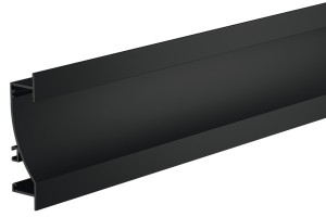 Listwa profilowa cokołu, profil 5103 do taśm LED,anod. czarna L-2m ( 833.02.863)