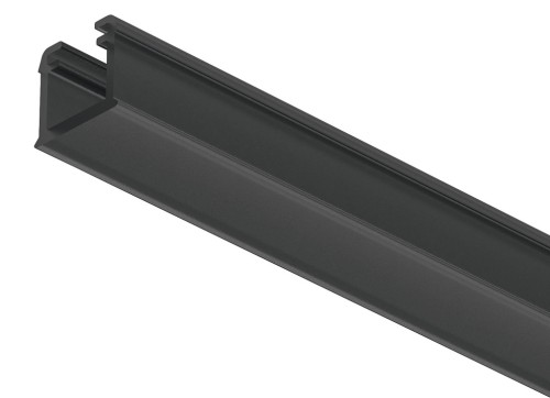 Profil wpuszczany LED, Häfele Loox5 1101, tworzywo sztuczne, czarny, 3000 mm (833.72.899)