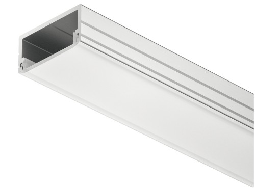 Profil nawierzchniowy 2190 do taśm LED 10mm, klosz biały opal, profil srebrny, 2.5m (833.72.981)