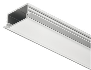 Profil wpuszczany, Profil Häfele Loox 1190 do taśm LED 10 mm, mleczny 2,5m, Srebrny (833.72.983)