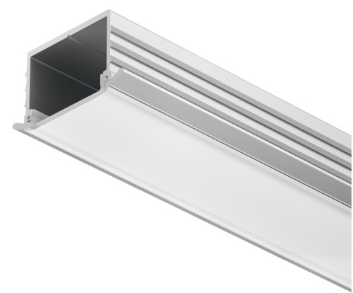 Profil wpuszczany, Profil Häfele Loox 1191 do taśm LED 10 mm, mleczny 2,5m, Srebrny (833.72.984)