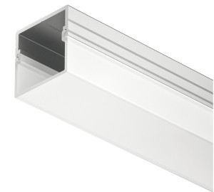 Profil nawierzchniowy 2192 do taśm LED 10mm, klosz biały opal, profil srebrny, 2.5m (833.72.988)