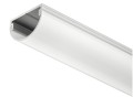 Profil nawierzchniowy 2194 do taśm LED 10mm, klosz biały opal, profil srebrny, 2.5m, szufladowy (833.72.991)