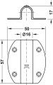 Adapter do przełącznika sensorowego z łącznikami mocującymi, okrągłego, O 12 mm, czarny (833.89.048)
