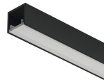 Profil nawierzchniowy, Häfele Loox5 2102, czarny anodowany,do taśm LED 8mm, 2,5m (833.94.114)