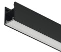 Profil nawierzchniowy 2103 do taśm LED 8mm, klosz biały opal, profil czarny z krytym mocowaniem 2.5m (833.94.117)