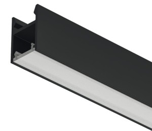 Profil nawierzchniowy 2103 do taśm LED 8mm, klosz biały opal, profil czarny z krytym mocowaniem 2.5m (833.94.117)